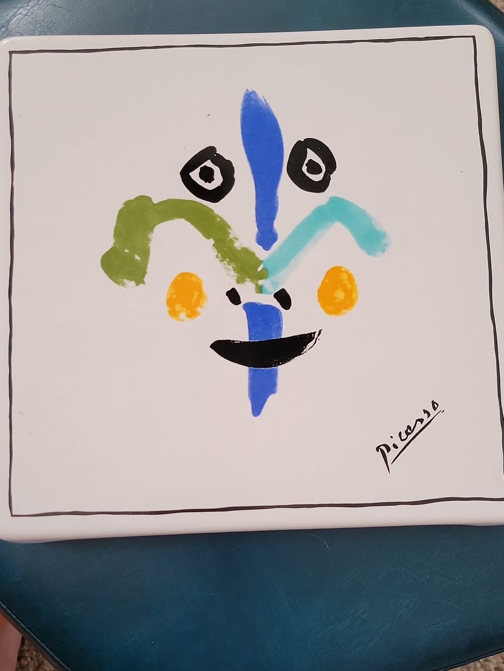 Picasso Living 'Face 1963' Decorative Wall Plate Or Trivet